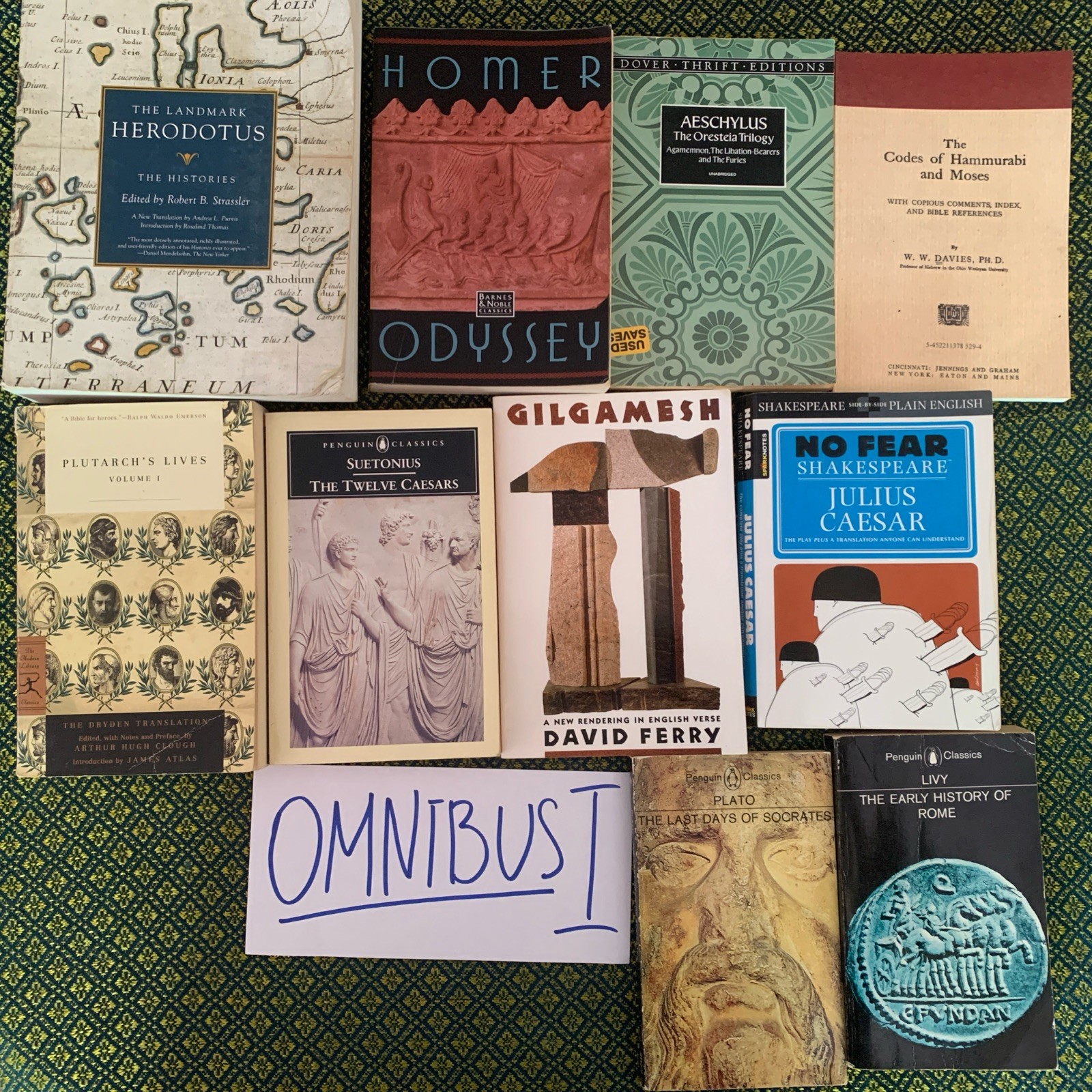 Veritas Press: Omnibus I Primary Literature set: (10) Herodotus Plutarch Plato