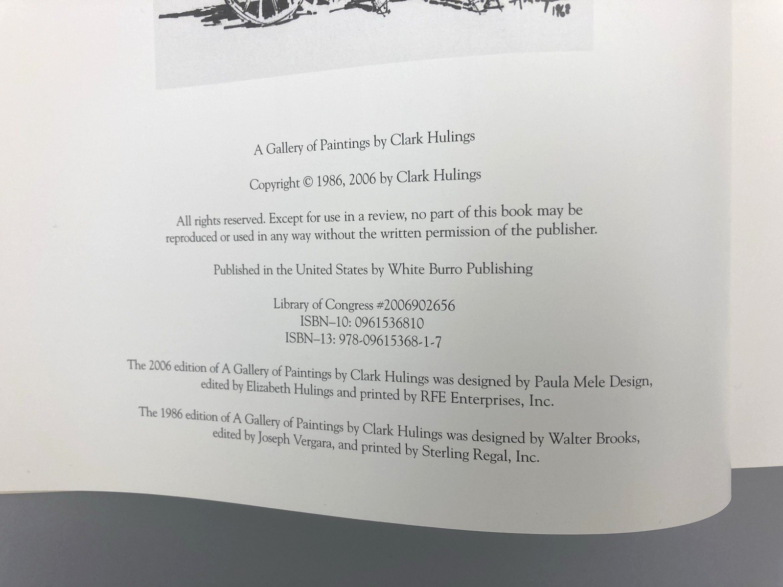 A Gallery of Paintings by Clark Hulings Softcover Book