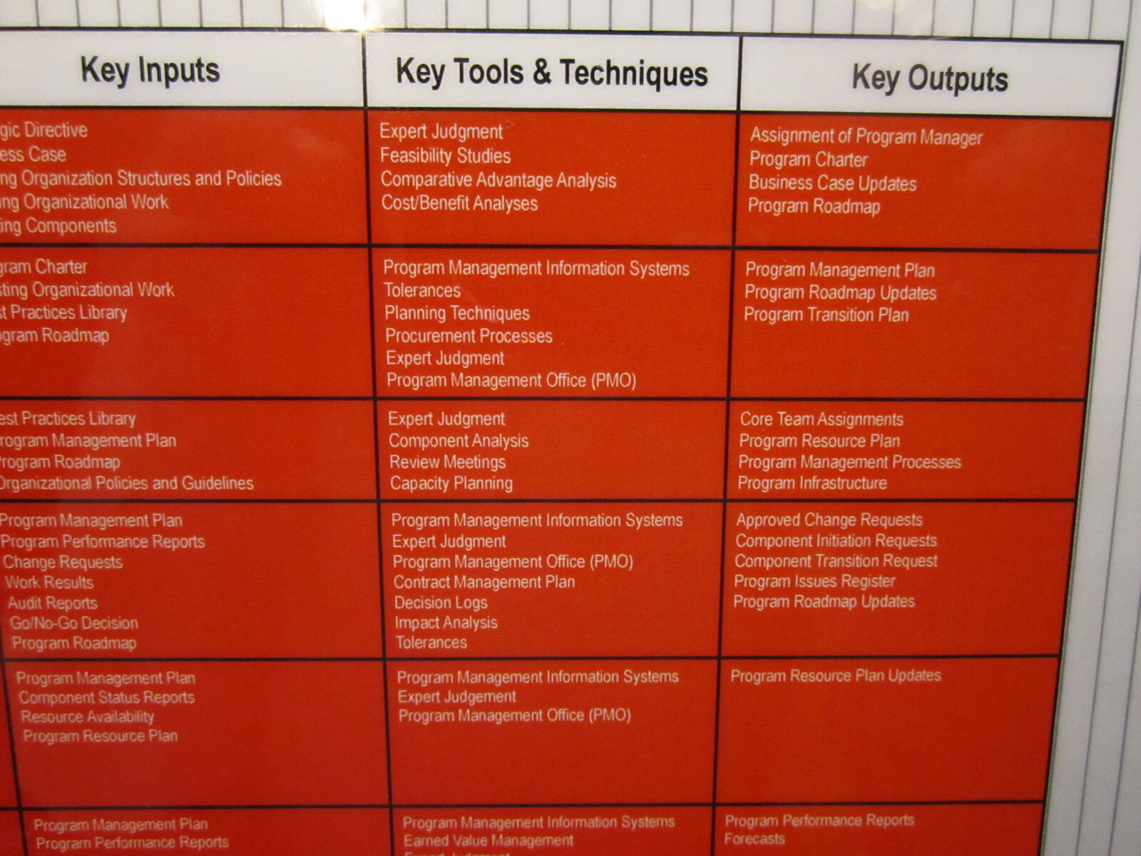 PgMP Crosswind Project Management Laminated Poster Chart – 2 Sided 17″X11″