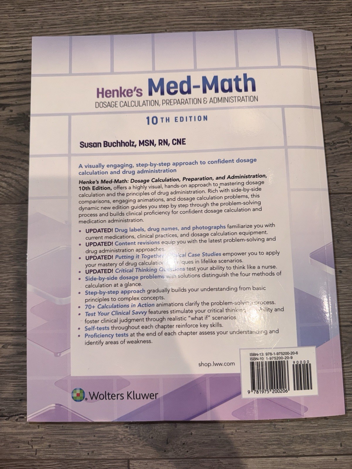 Henke’s Med-Math 10th: Dosage Calculation, Preparation & Admin, BRAND NEW