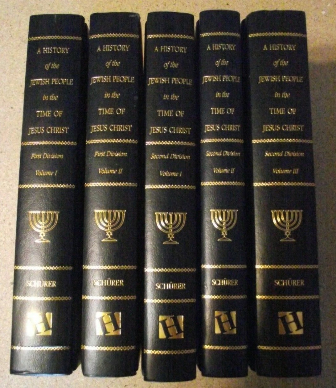 A History of the Jewish People in Time of Jesus Christ (5 vol HC 2010) E Schürer