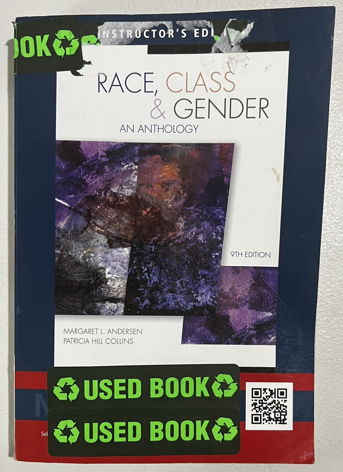 INSTRUCTOR’S COPY RACE, CLASS, & GENDER: AN ANTHOLOGY 9TH ED Andersen Collins