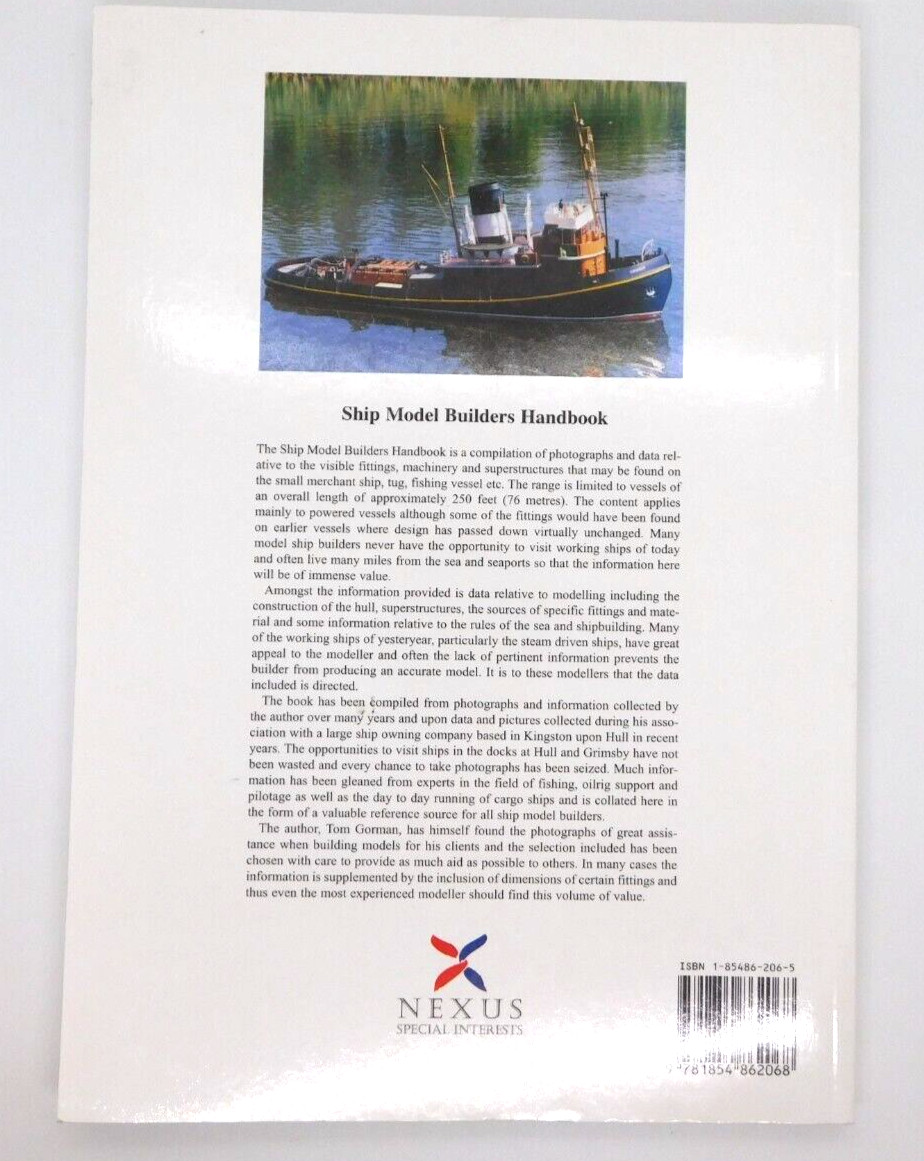 Book The Ship Model Builders Handbook Tom Gorman Softcover Nexus 2000 Modeling