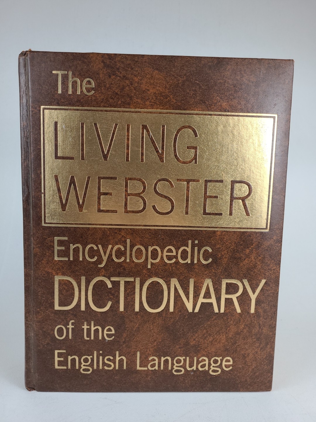 Vintage The Living Webster Encyclopedic Dictionary of the English Language 1977