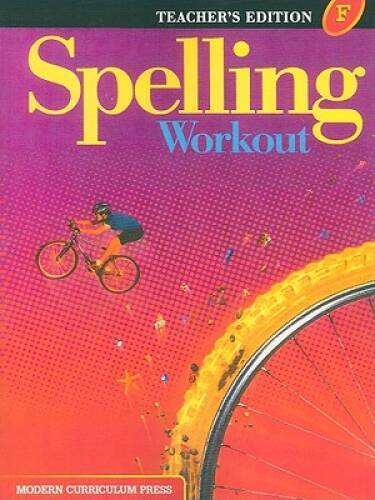Spelling Workout F (Teacher Edition) – Paperback – VERY GOOD