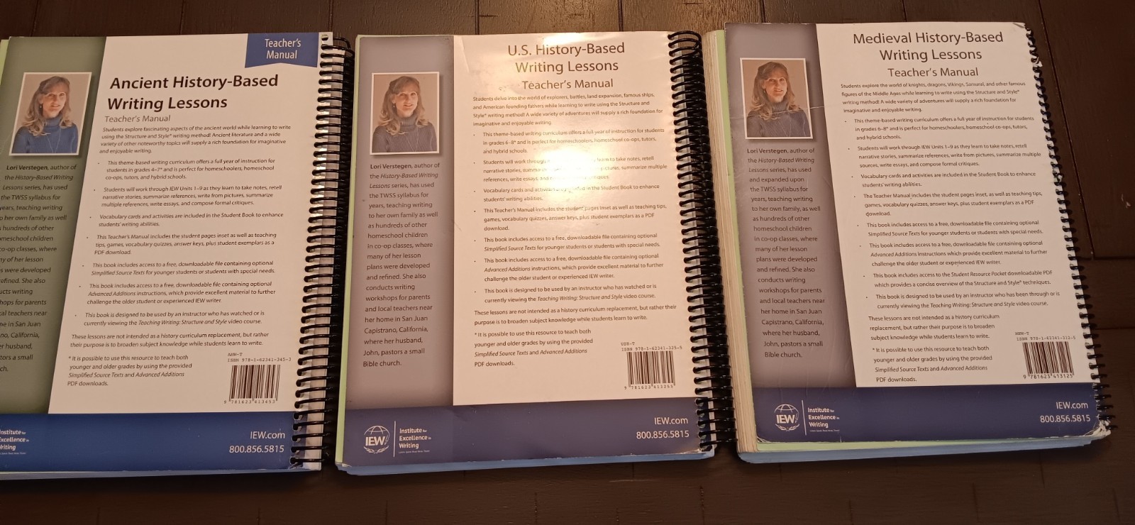 IEW US History- Based Writing Lessons Teacher’s Manual 6th Ed. Homeschool Lot 3