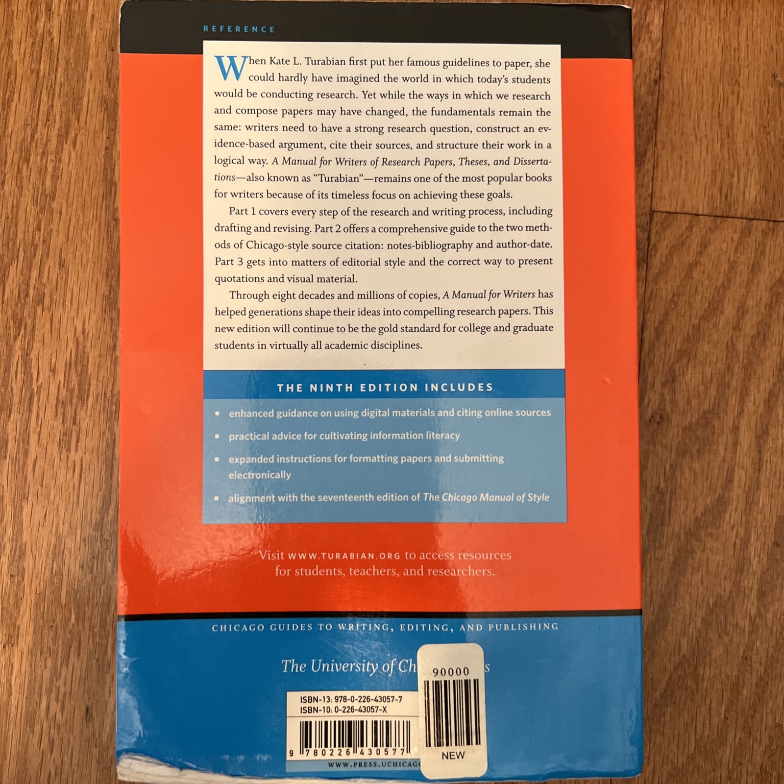 A Manual for Writers of Research Papers, Theses, and Dissertations, Ninth Ed.