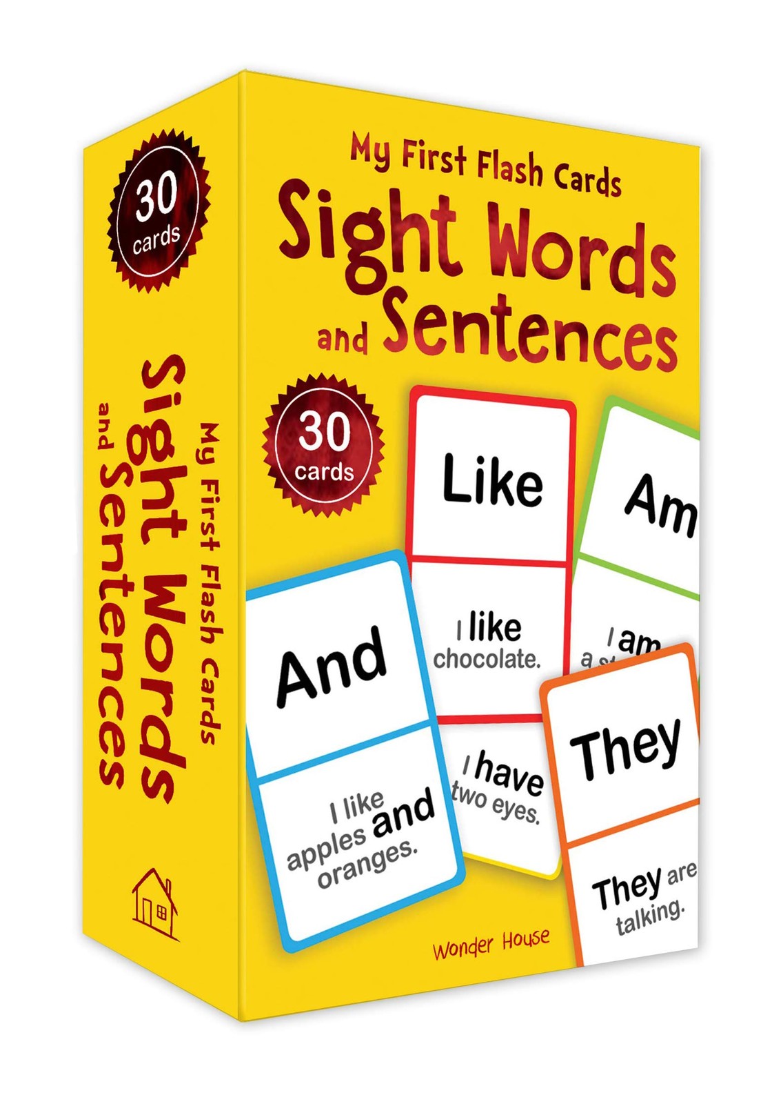 Sight Words and Sentences: My First Flash Cards by Wonder House Books PB NEW
