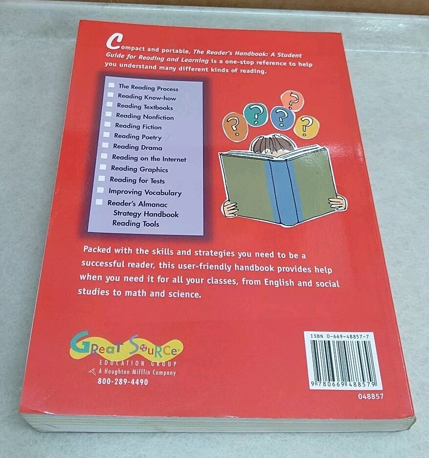 Reader’s Handbook:A Student Guide for Reading and Learning by Robb, Laura 2002