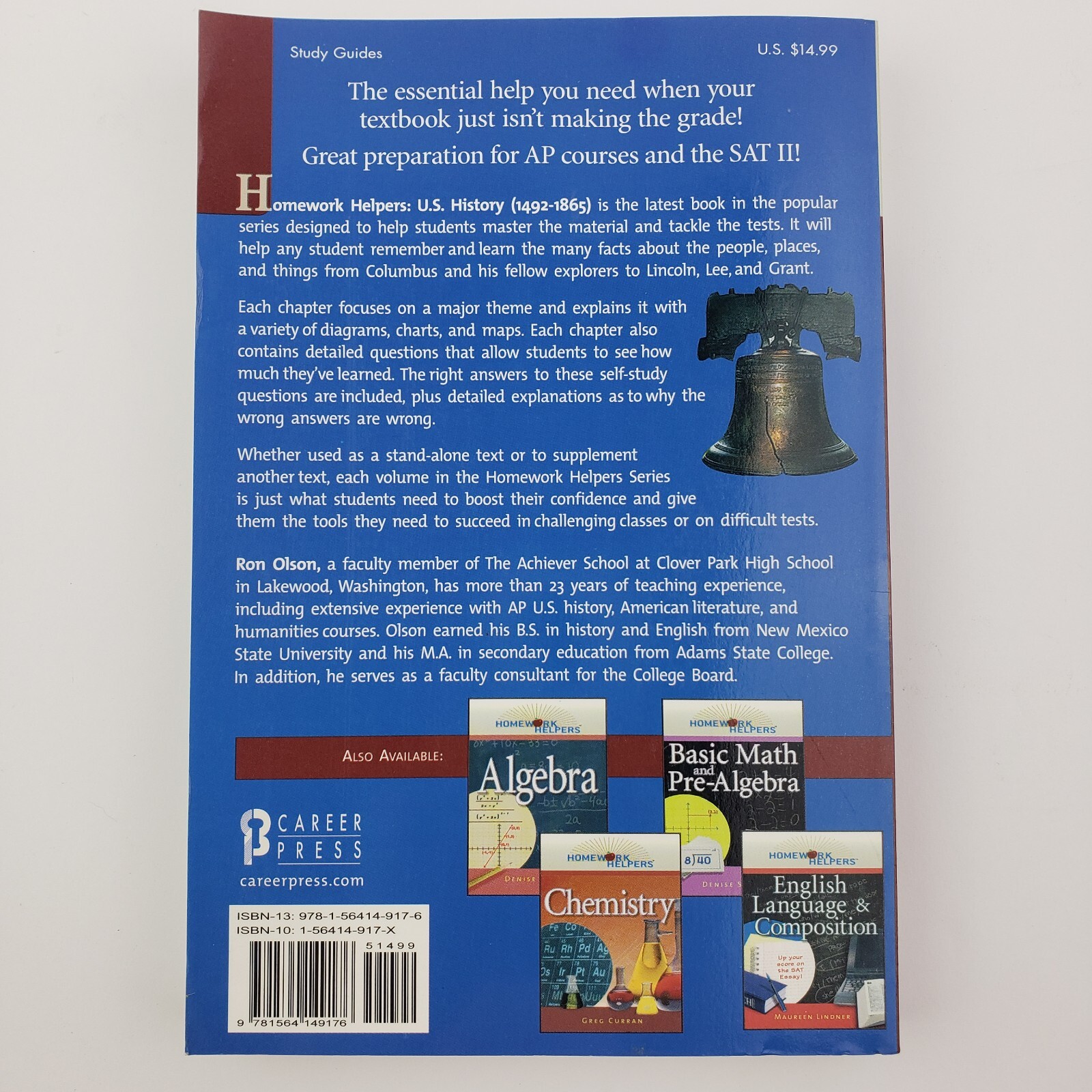 Homework Helpers: U.S. History (1492-1865): From Discovery of America to Civil W