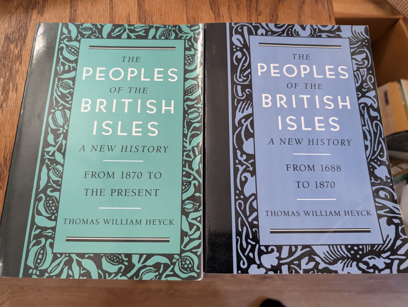 2 TRADE PAPERBACKS Peoples of the British Isles 1688 to 1870 & 1870 to Present