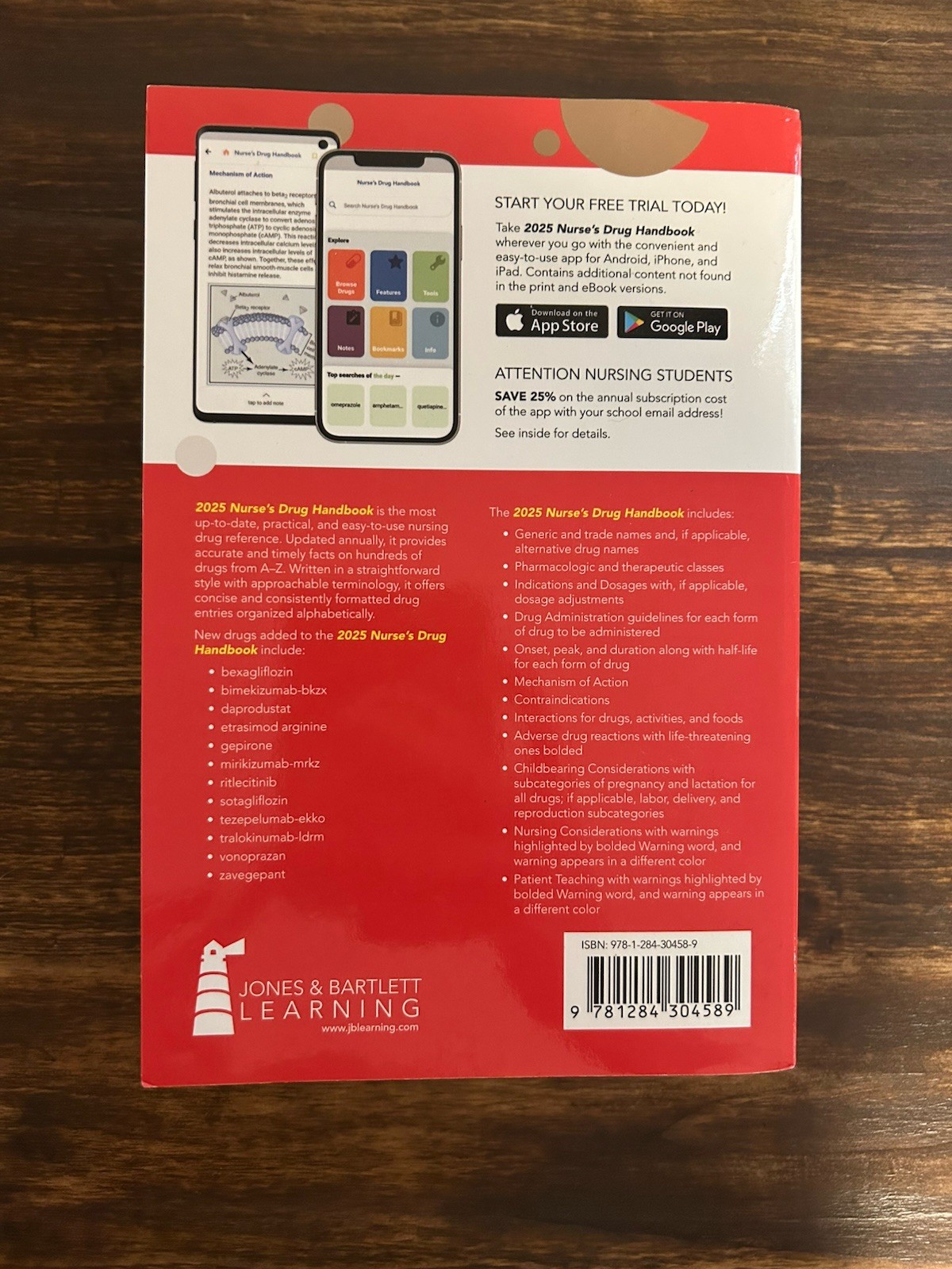 2025 Nurse’s Drug Handbook by Jones & Jones & Bartlett Learning 2024 NDH