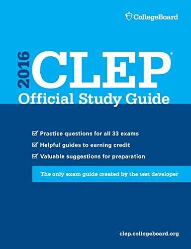 CLEP Official Study Guide 2016 – Paperback, by The College Board – Very Good