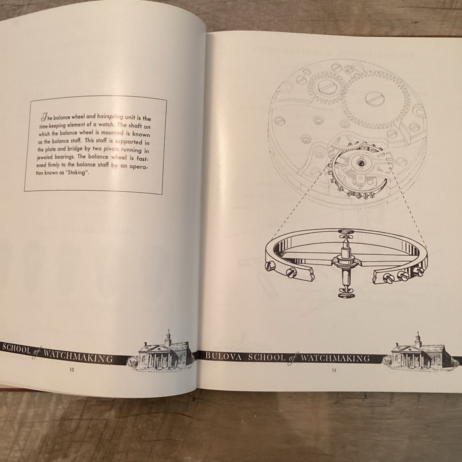 THE JOSEPH BULOVA SCHOOL OF WATCHMAKING Training Manual 1968- 9th Edition HC -VG