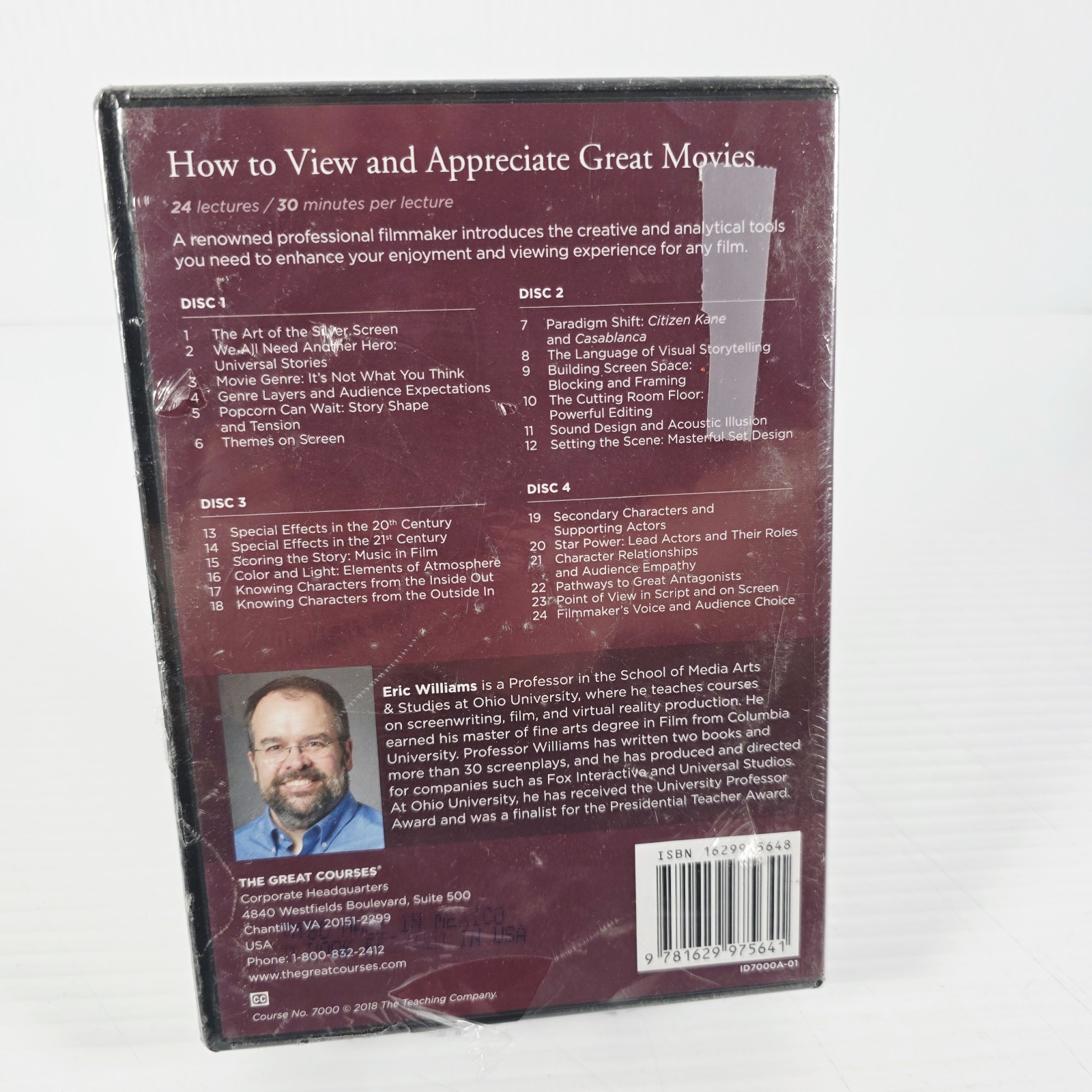 Great Courses: How to View and Appreciate Movies 4 DVDs + Course Book SEALED