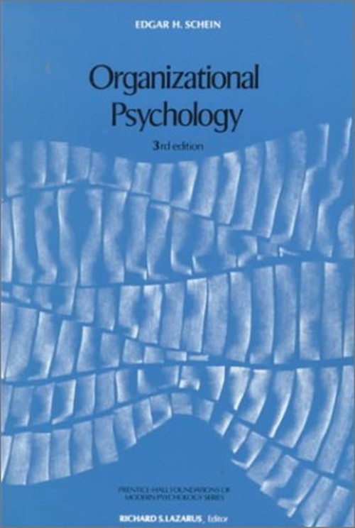 Organizational Psychology Paperback Edgar H. Schein