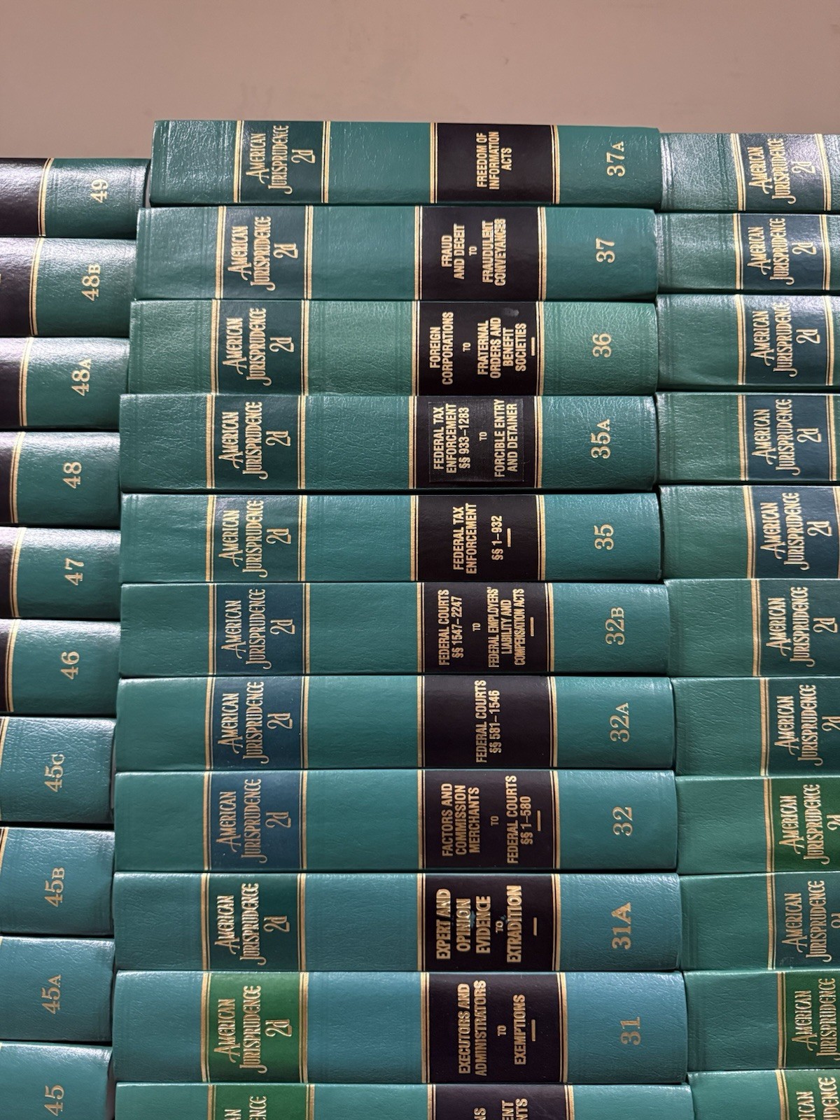 147 Volumes American Jurisprudence 2d Law Books Set Good Condition