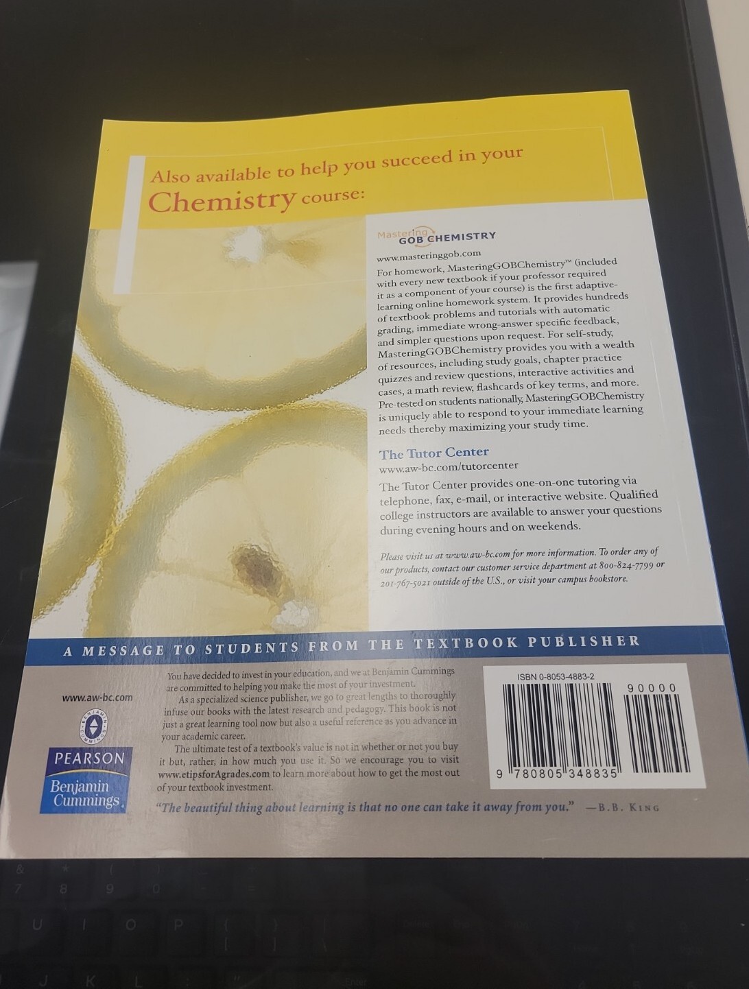 STUDY GUIDE W/SELECTED SOLUTIONS FOR GENERAL ORGANIC AND By Karen Timberlake VG+