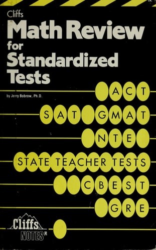 Math Review For Standardized Tests (Cliffs Test Prep) by Bobrow Ph.D., Jerry, Ac