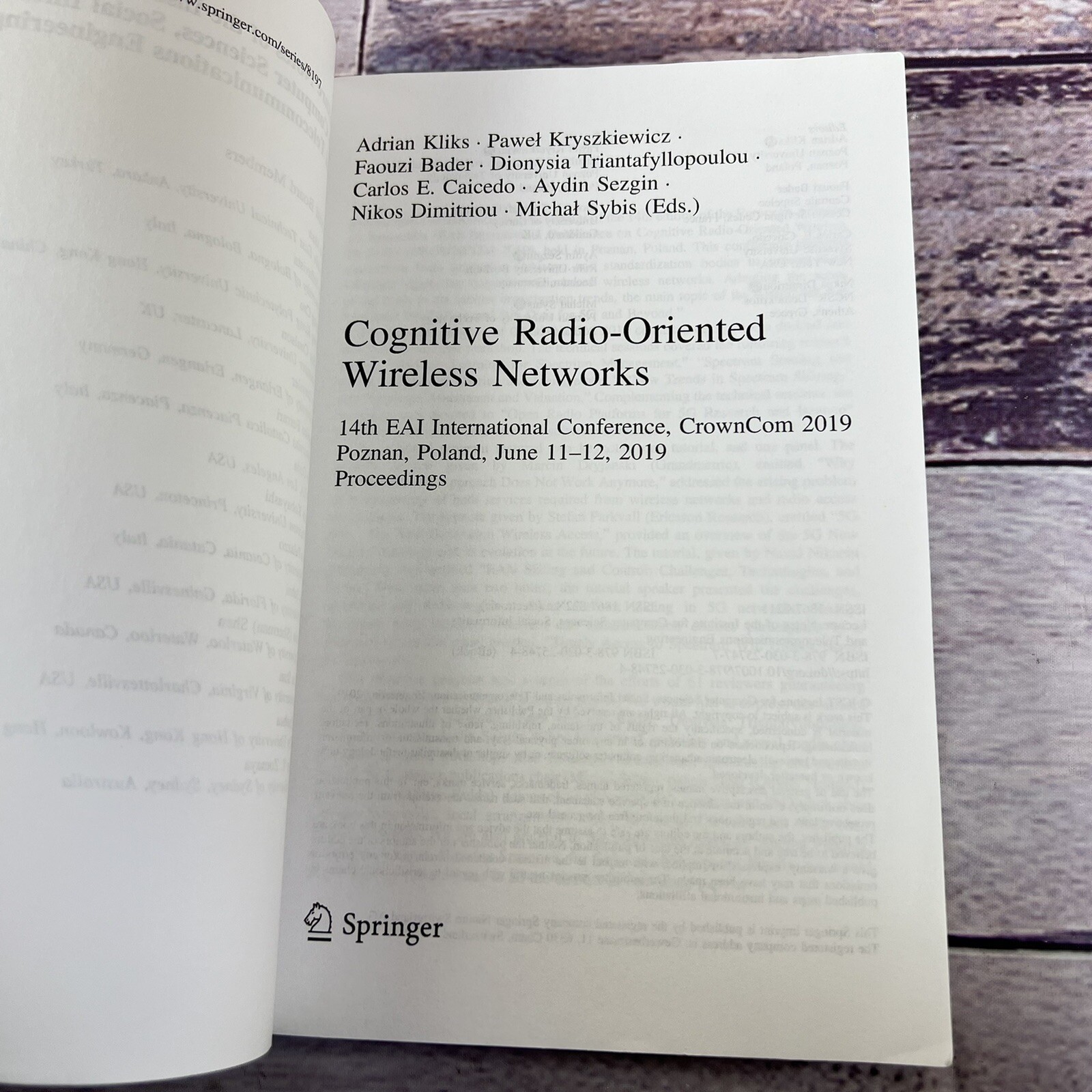 Cognitive Radio-Oriented Wireless Networks 14th EAI Conference CrownCom 2019 NEW