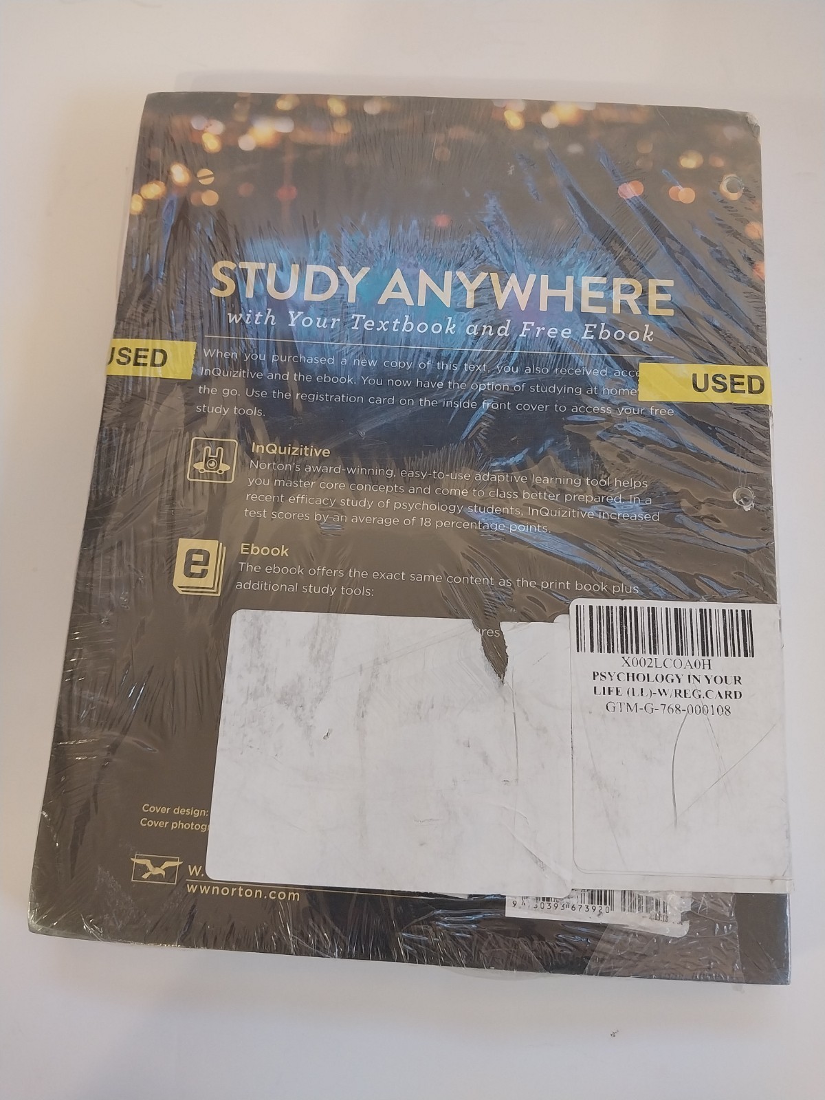 Psychology in Your Life (Third Edition) – Loose Leaf – Used, Excellent