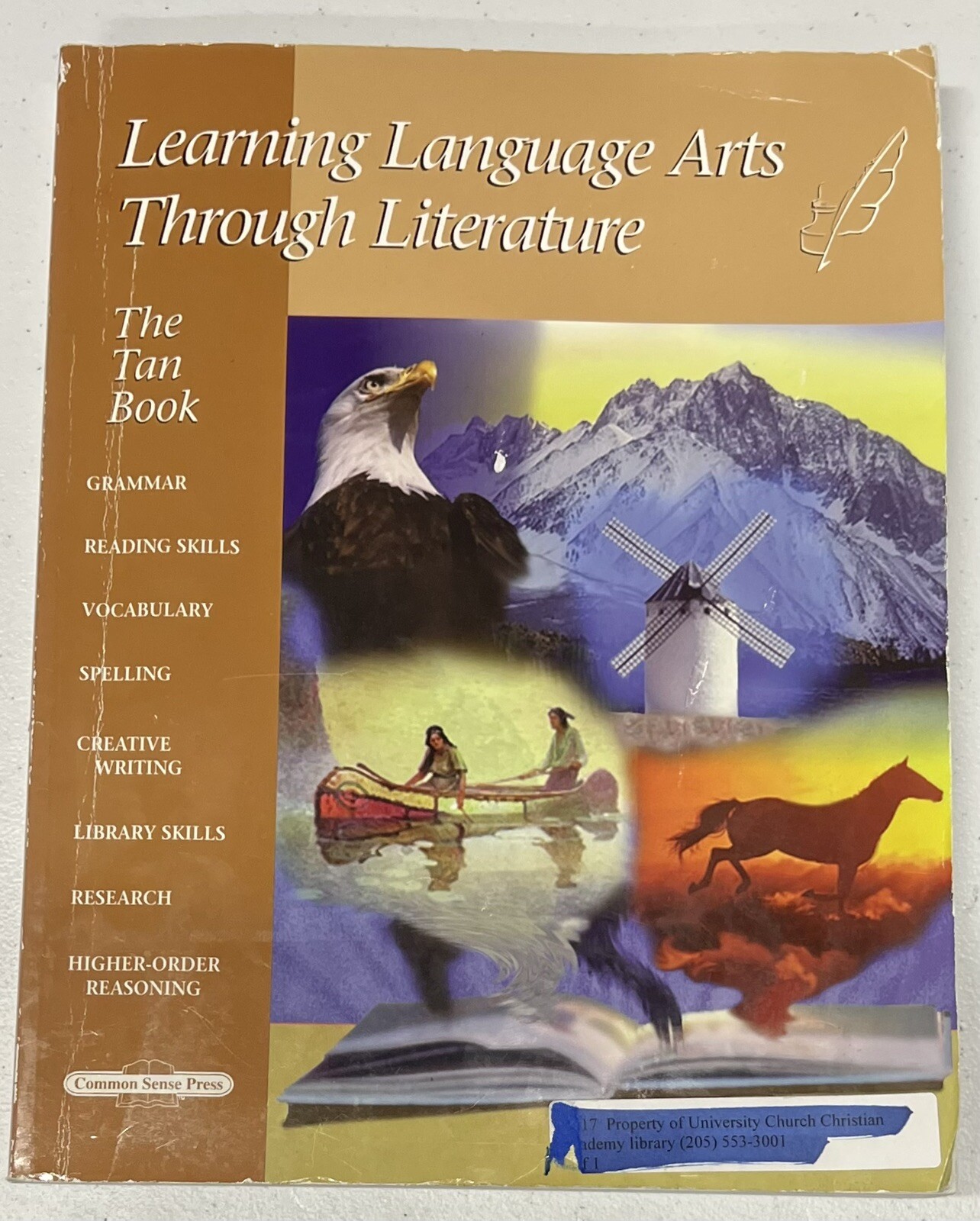 The Tan Book Learning Language Arts Through Literature 6th grade Common Sense