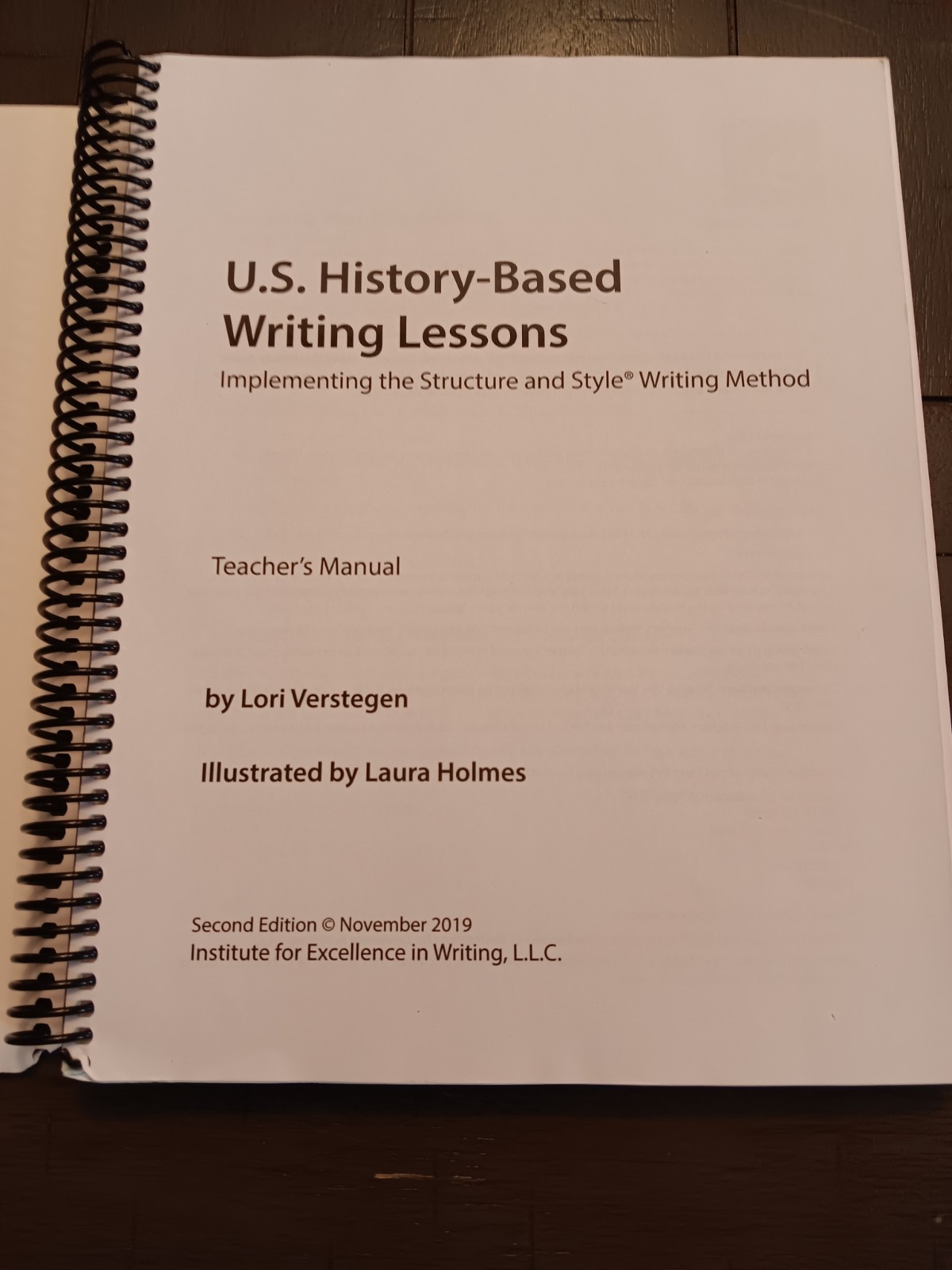 IEW US History- Based Writing Lessons Teacher’s Manual 6th Ed. Homeschool Lot 3