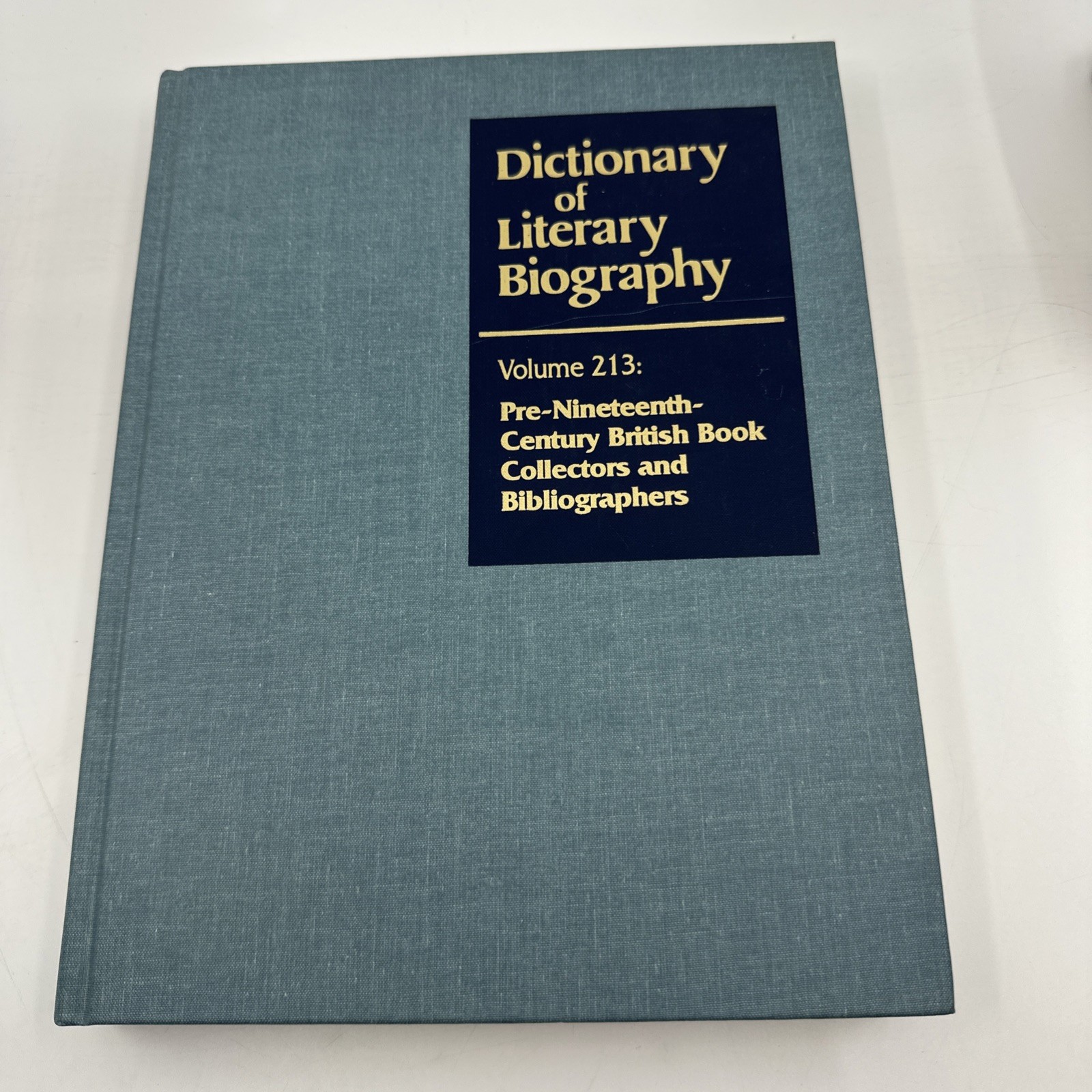 Dictionary of Literary Biography Vol 213 Gale Reference HC 1997 (NA61)
