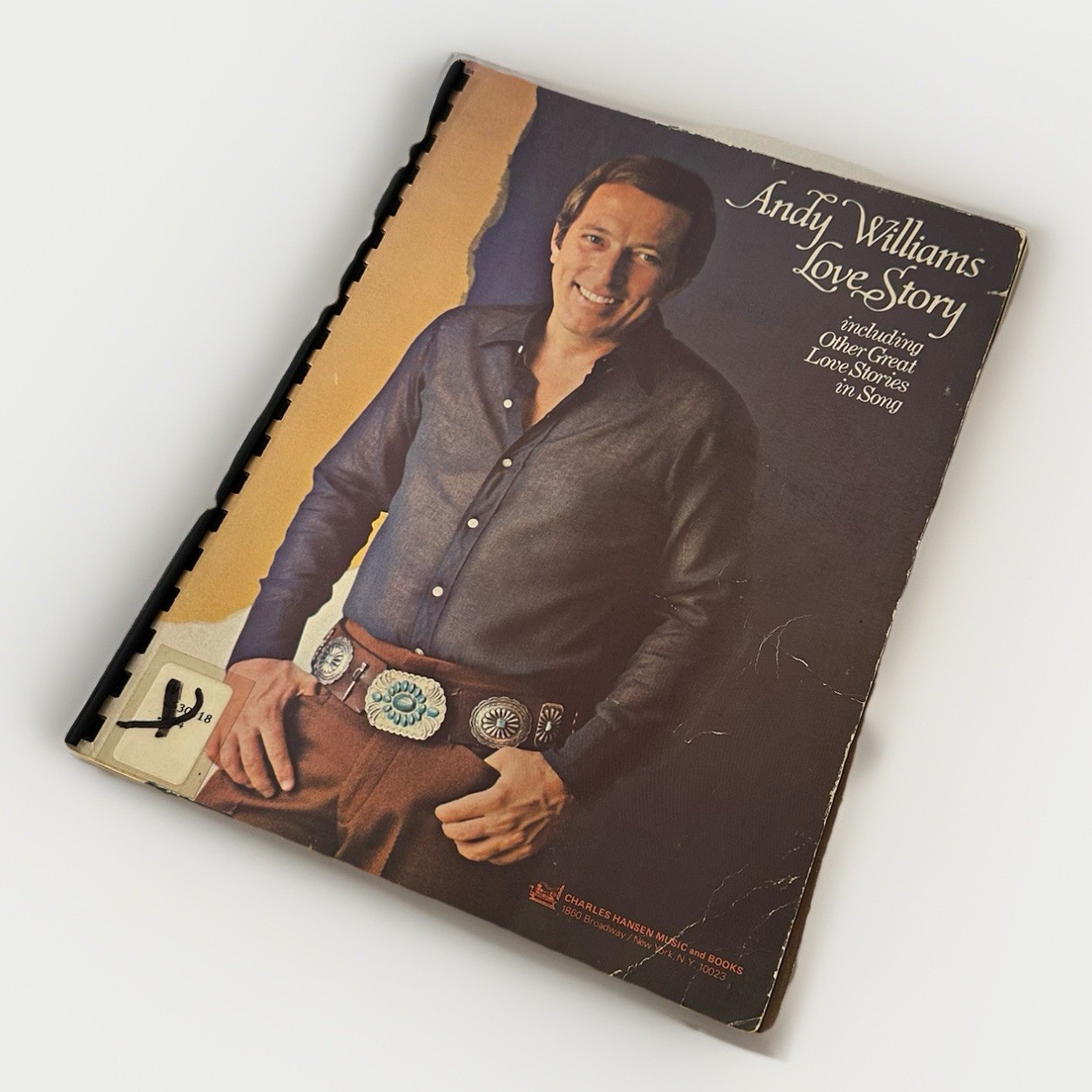 Andy Williams Love Story, Including Other Great Love Stories Song Book Paperback