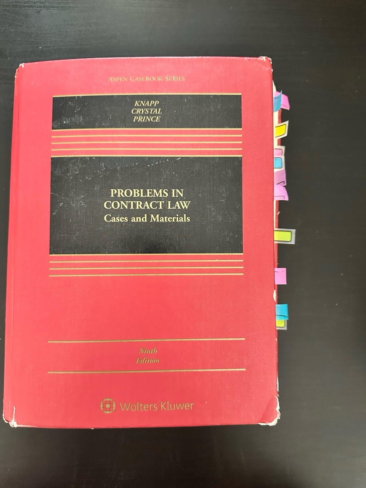 Wolters Kluwer Aspen Problems in Contract Law 9th Ed Hardcover 2019 Knapp