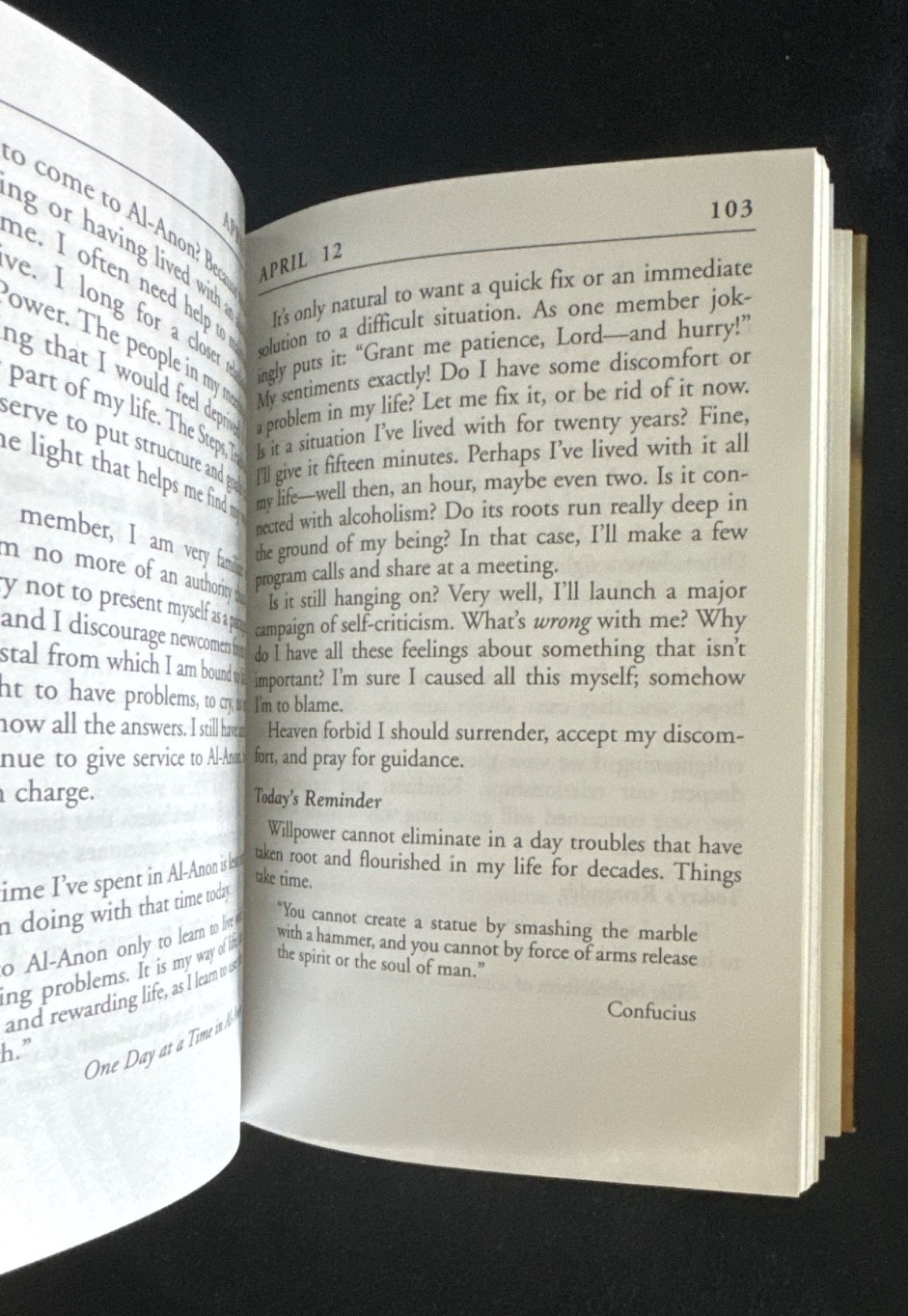 Courage to Change : One Day at a Time in Al-Anon II by Al-Anon Family Group…