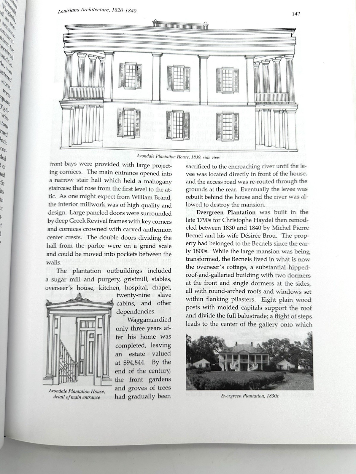 Louisiana Architecture, 1820-1840 by Fred Daspit – First Edition, First Printing
