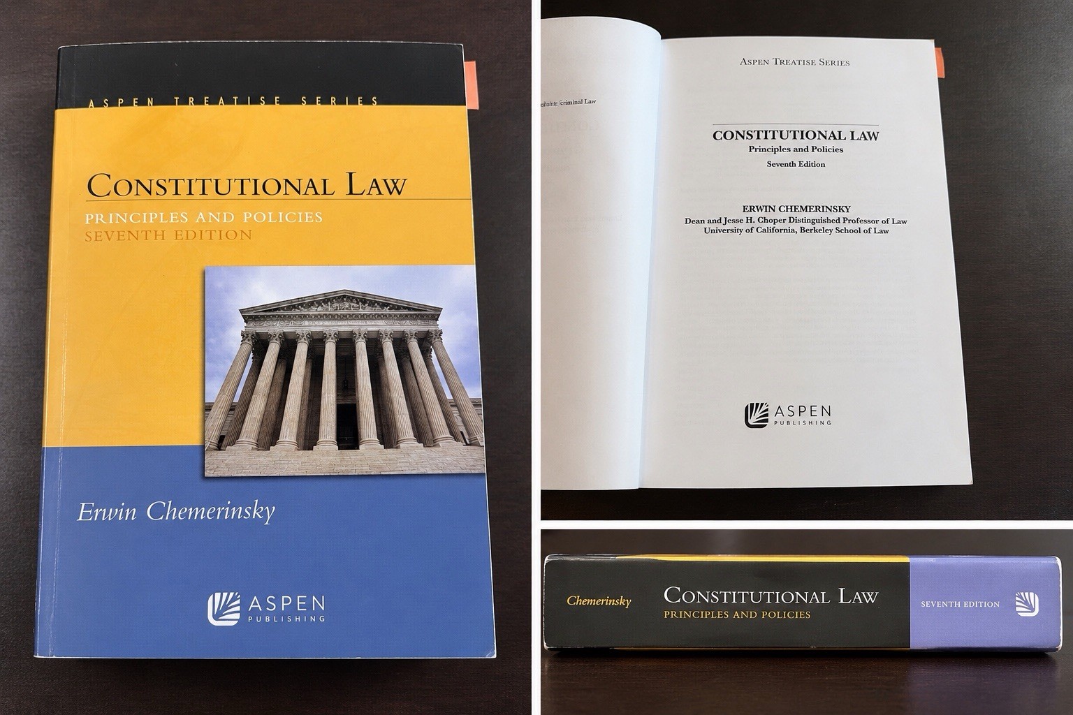 Erwin Chemerinsky Constitutional Law Principles & Policies 7th Ed Aspen PB
