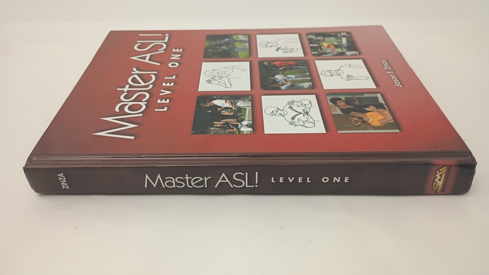 Master ASL! Level One Textbook Jason Zinza Hardcover with DVD 9781881133209