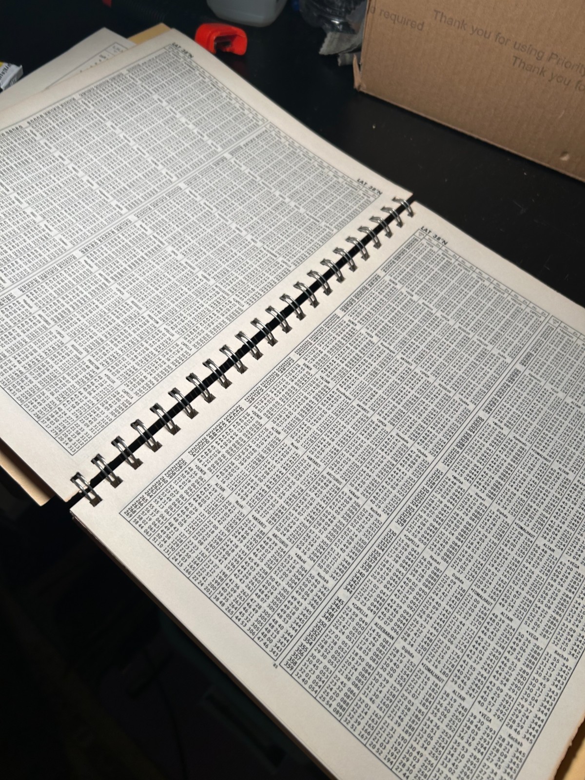 Vintage Sight Reduction Tables for Air Navigation 1950s Volume 1, 2 Pub 249