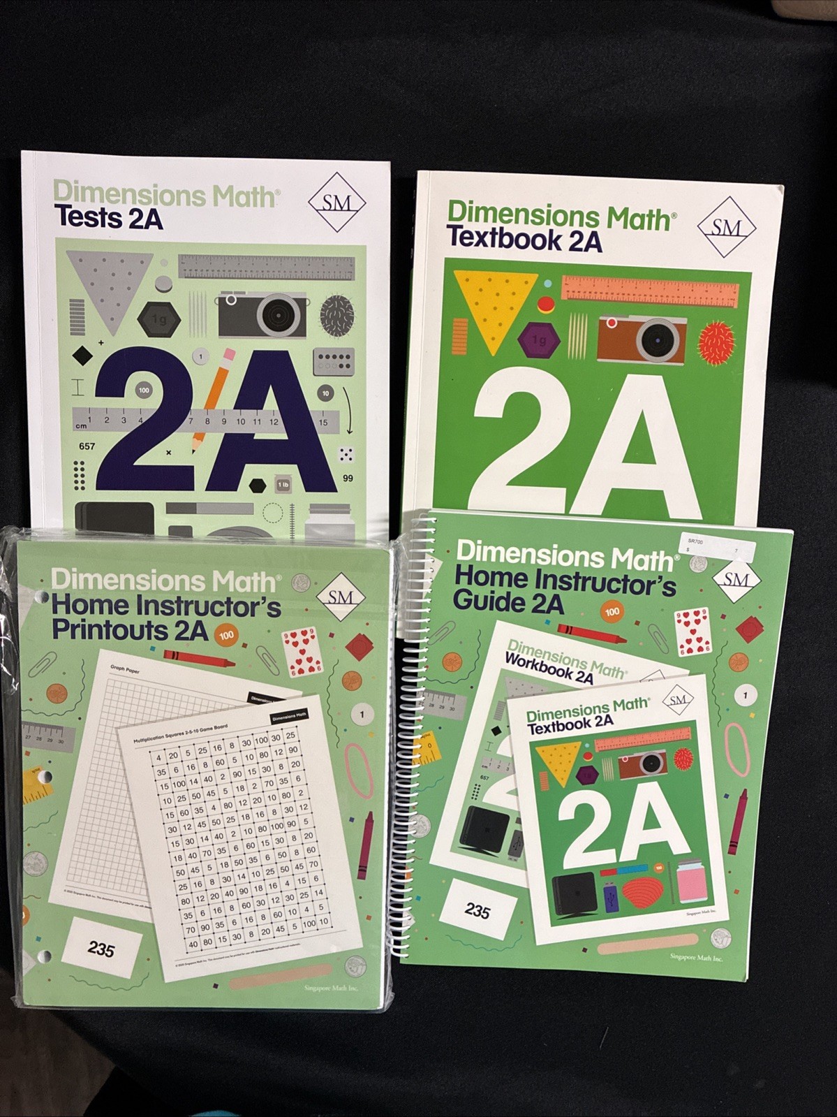 Singapore Dimensions Math 2A SET – Textbook, Printouts, & Home Instructor Guide
