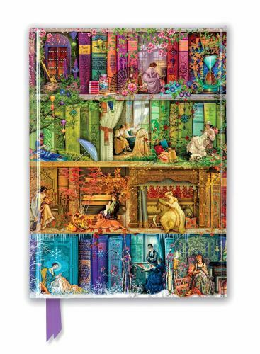 Aimee Stewart: A Stitch in Time Bookshelves (Foiled Journal) (Flame Tree Noteb..