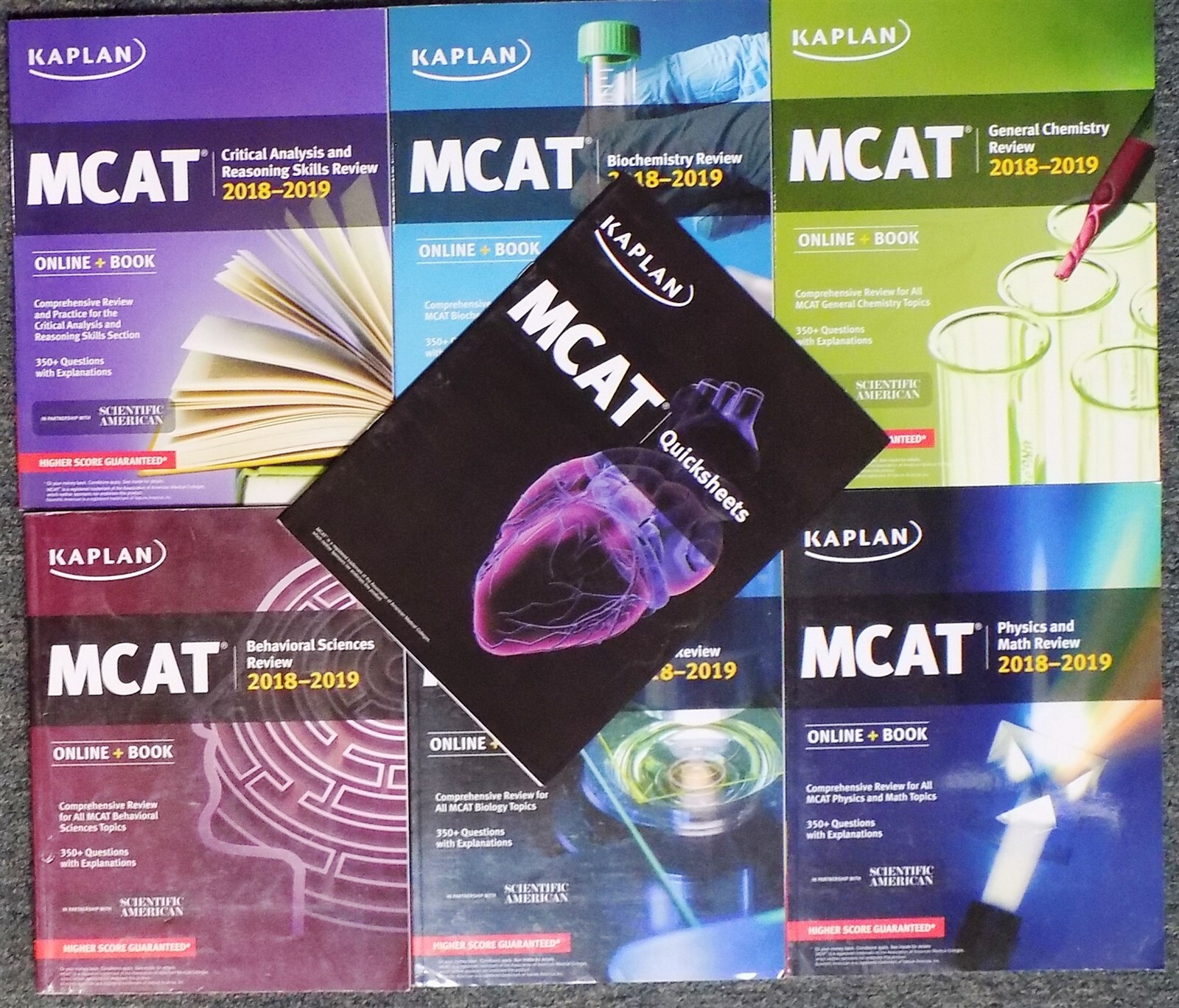 MCAT Complete 7-Book Subject Review: Online + Book by Kaplan 2017 Paperback