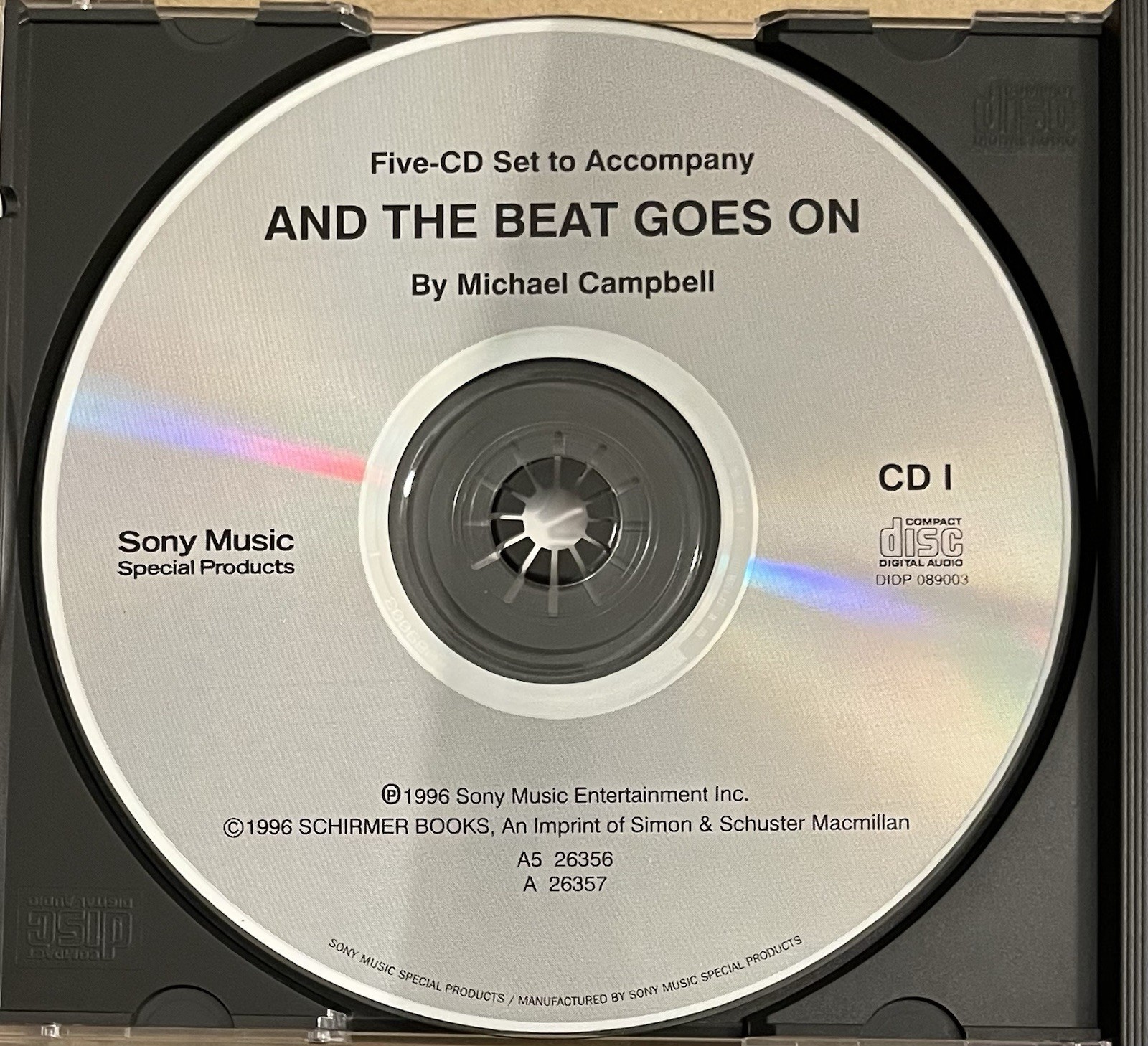 AND THE BEAT GOES ON – CD ACCOMPANIMENT DISCS I-3, 3 DISC AUDIO CD SET,