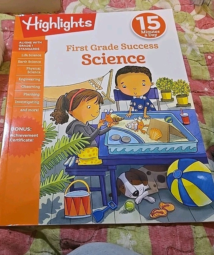 New Highlights First Grade Success Science Workbook, Engineering, Observing