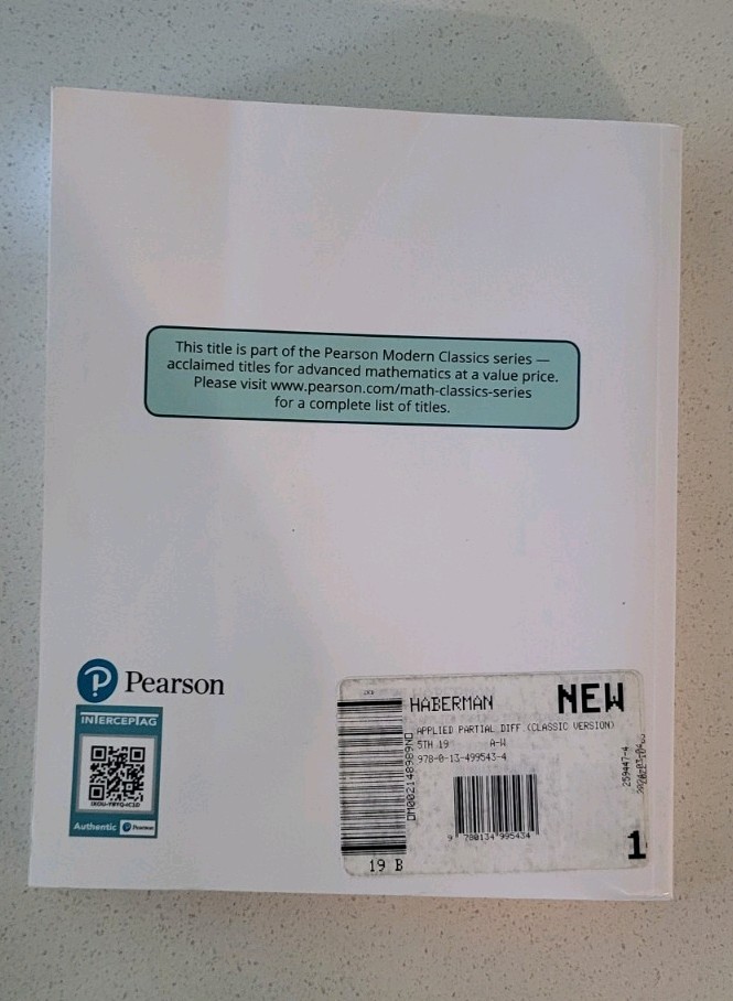 Applied Partial Differential Equations by Haberman Fifth Edition