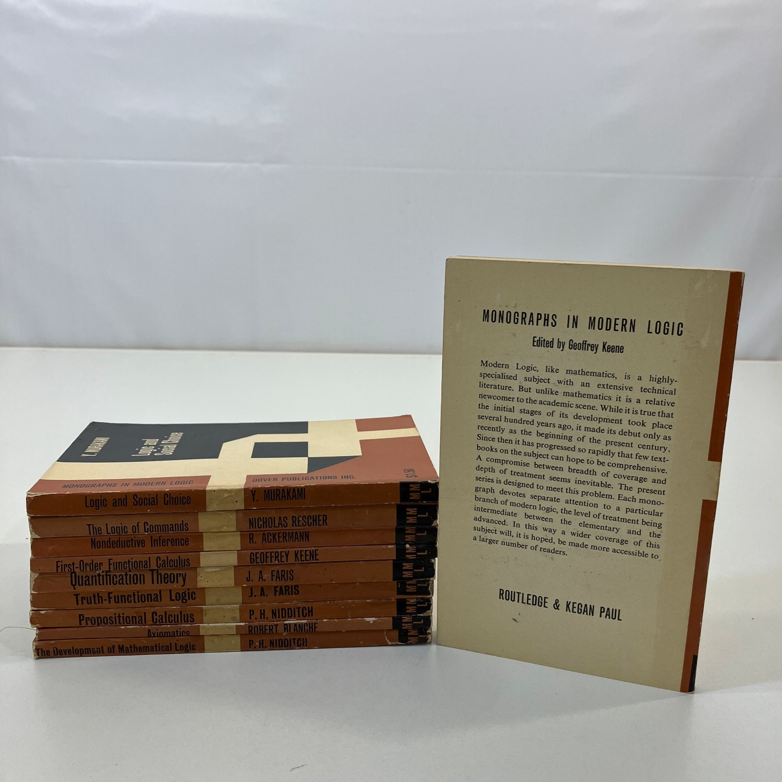 Monographs in Modern Logic by Geoffrey Keene Mixed Publishers MMPB 10 Book Lot