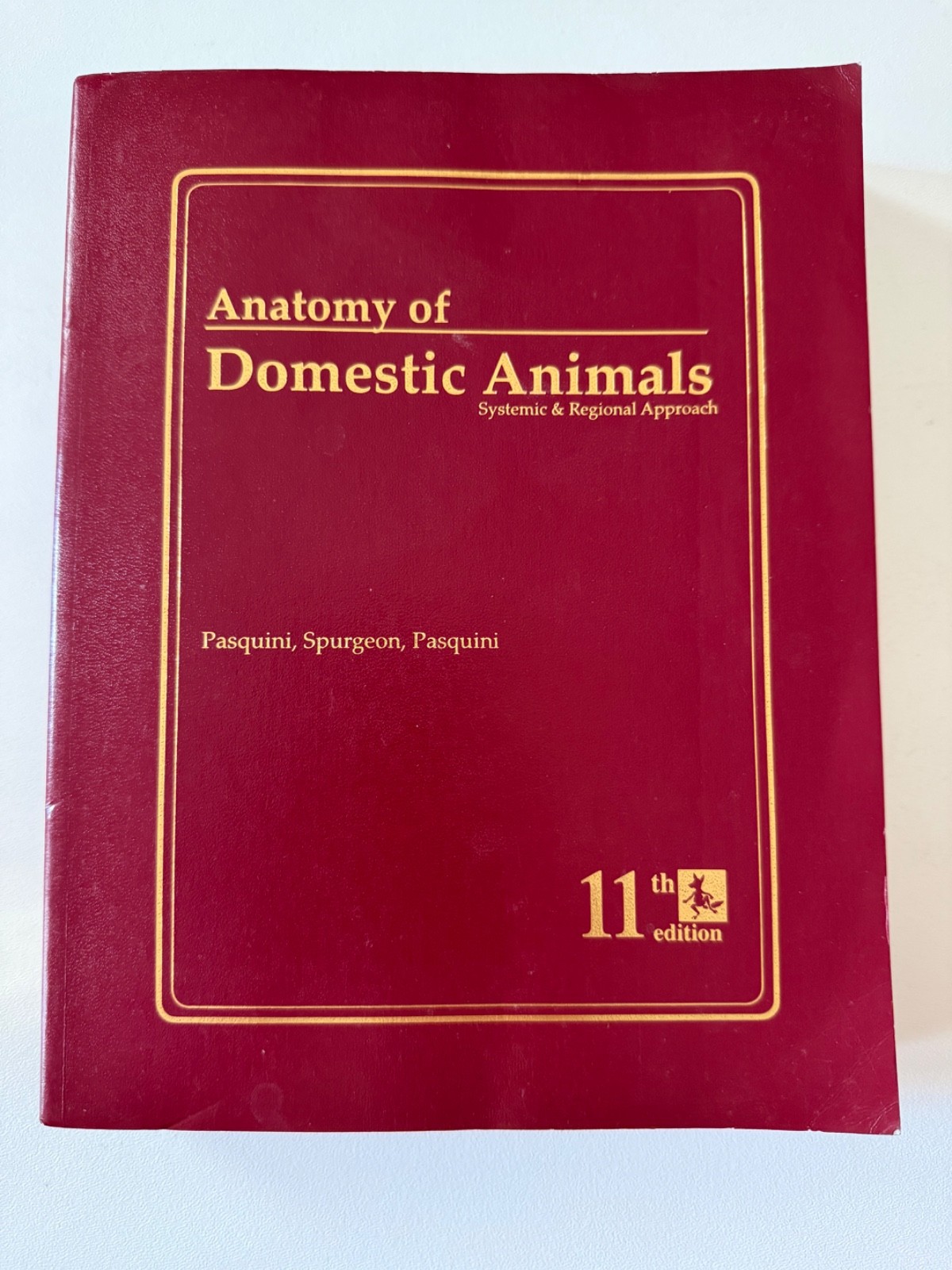Anatomy of Domestic Animals 11th Edition Pasquini Spurgeon Systemic Regional