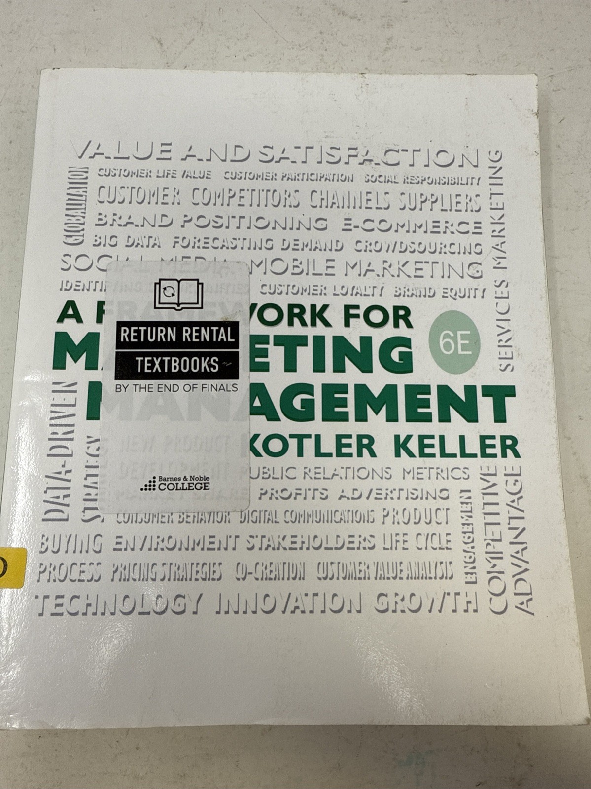 A Framework for Marketing Management (6th Edition)