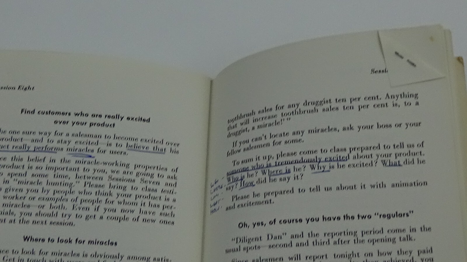 1963 The Green Back Book Dale Carnegie Sales Course 84-Page Pamphlet #890