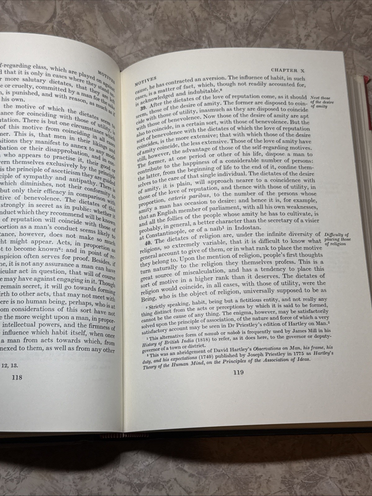 Jeremy Bentham 1970 An Intro to the Principles of Morals & Legislation HC DJ