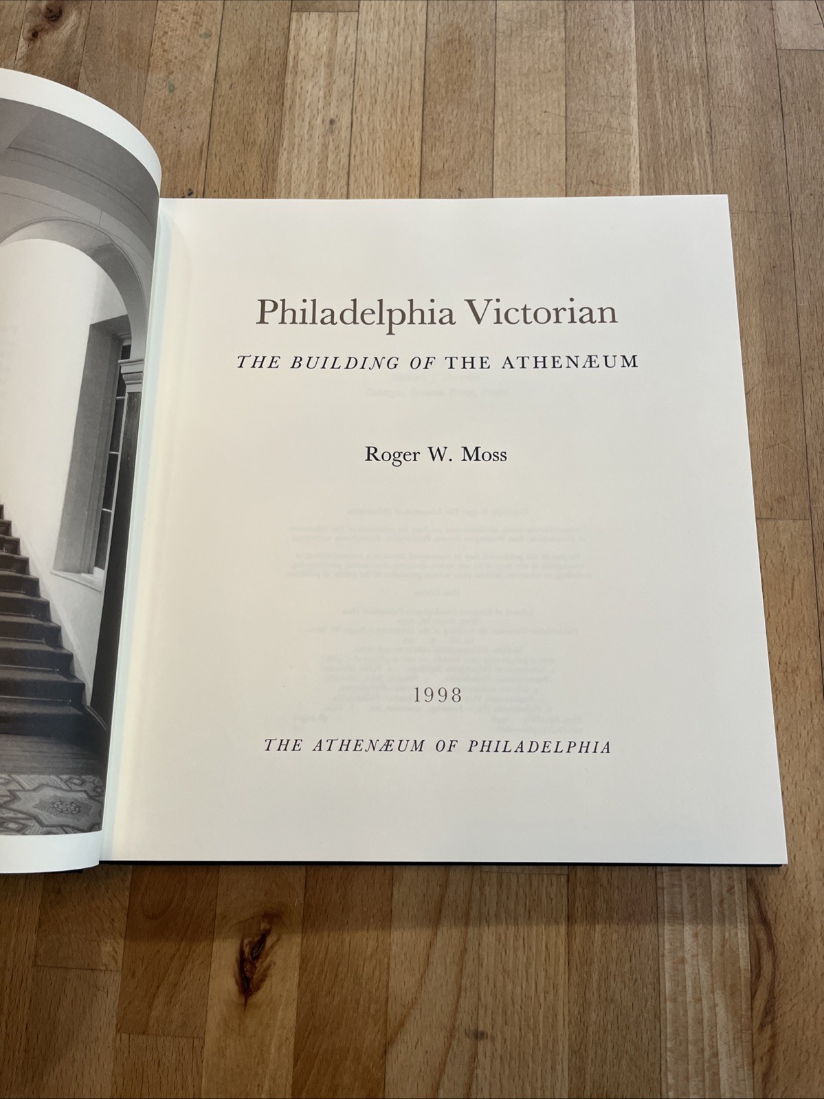 Philadelphia Victorian The Building Of The Athanaeum Moss 1998 Slipcase Signed