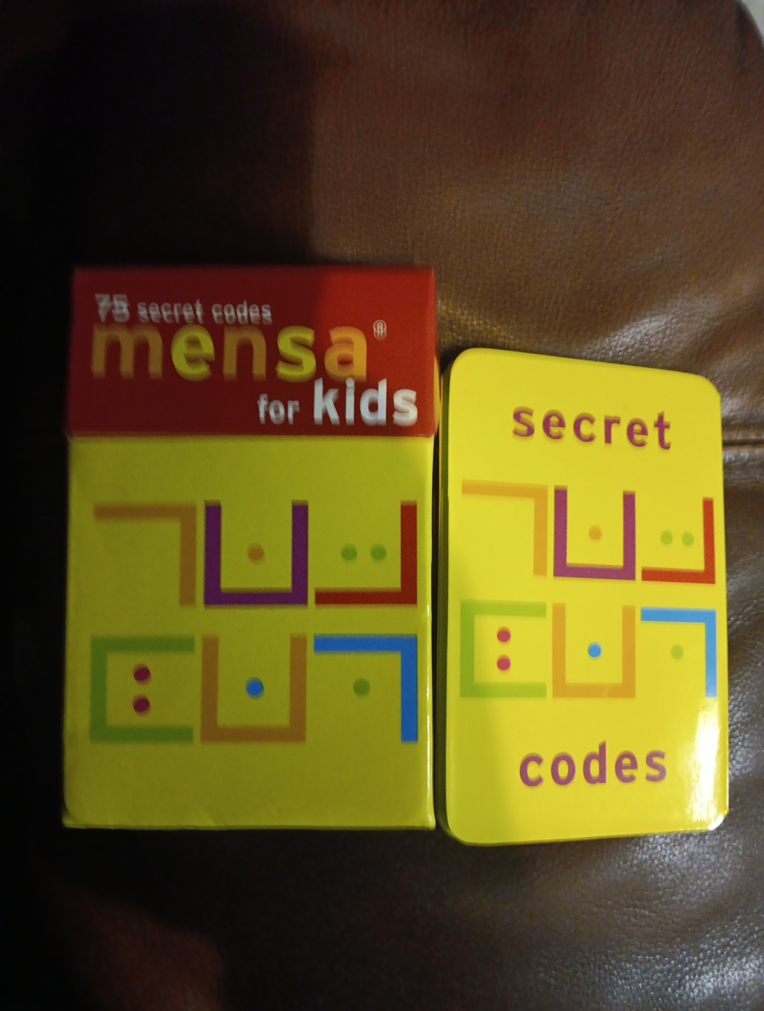 MENSA FOR KIDS: 75 SECRET CODES Cards By Chronicle Books Complete Fast Shipping