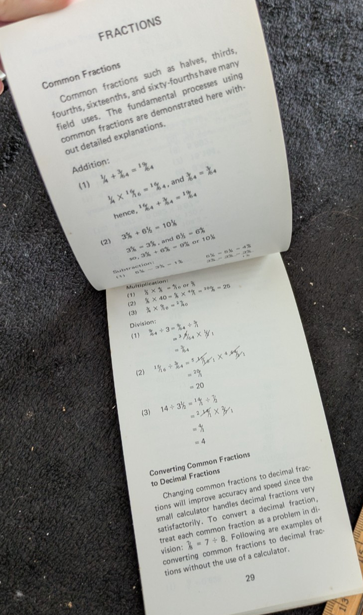 Arithmetic for Rig Personnel 1st Ed. 1979 Oil Petroleum Extension Service Austin