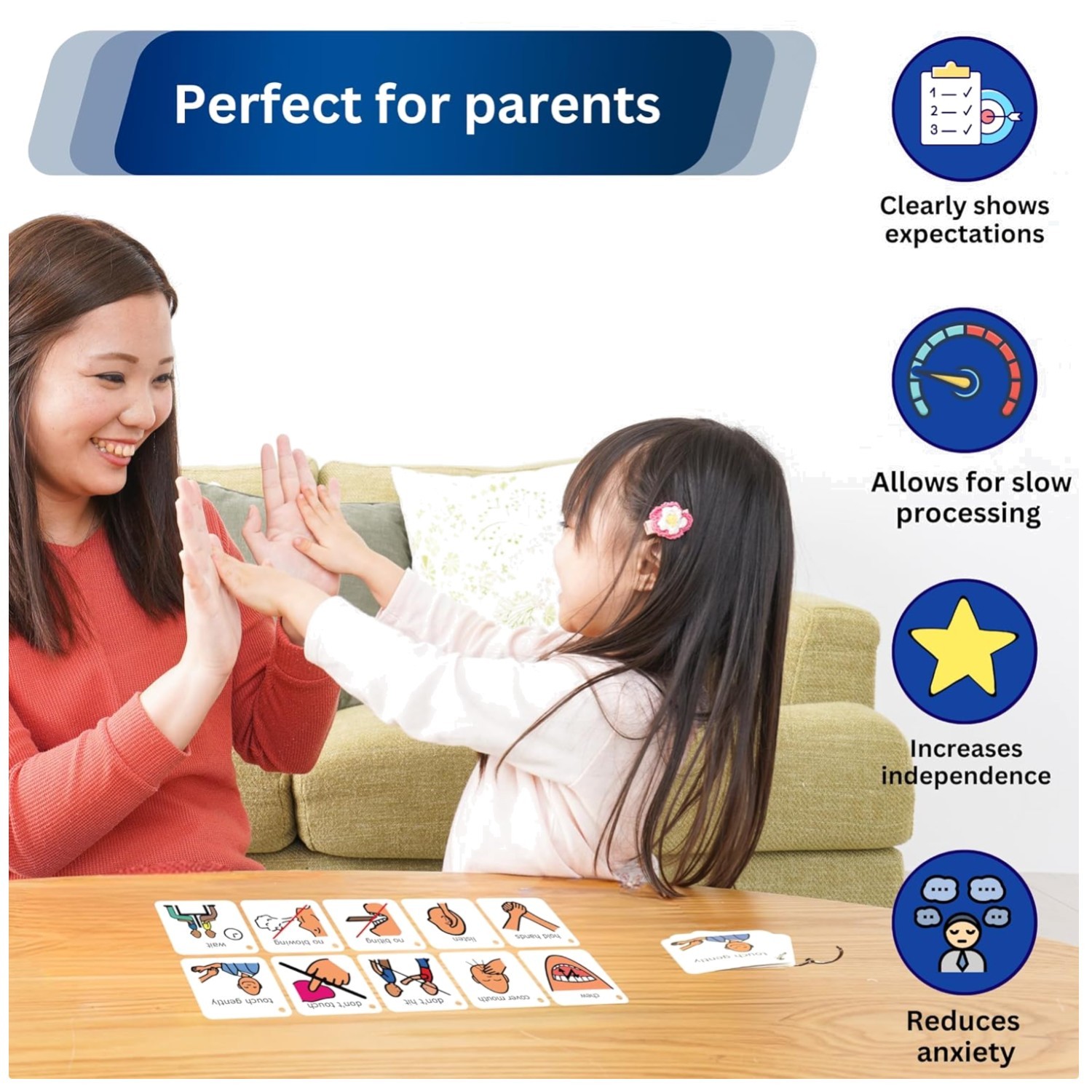 Autism Visual Schedule Tool – Nonverbal Communication Board